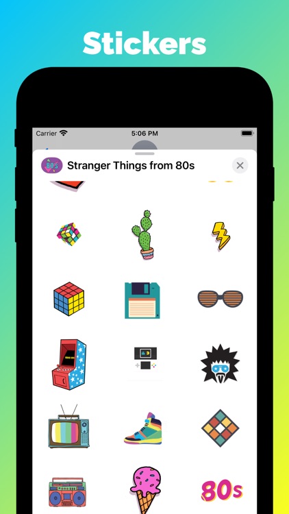 Stranger Things from 80s emoji