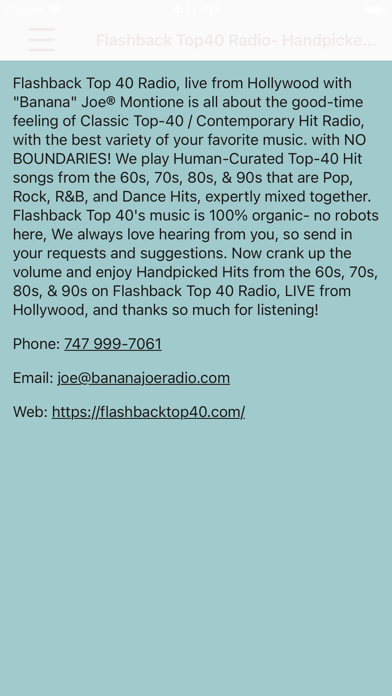 Flashback Top 40 Radio screenshot 3