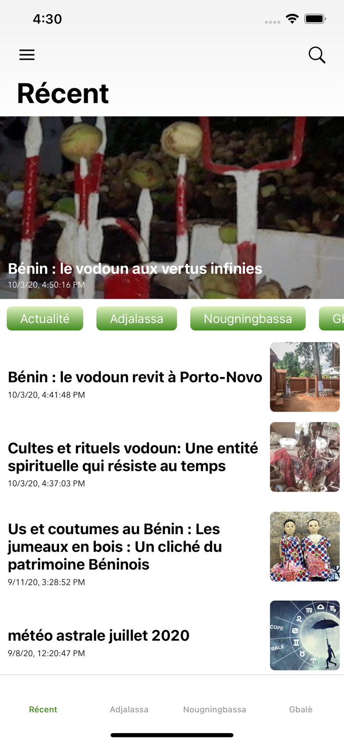 Hwendoho  Médias endogènes