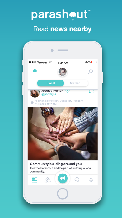 Parashout: Local community app screenshot 2