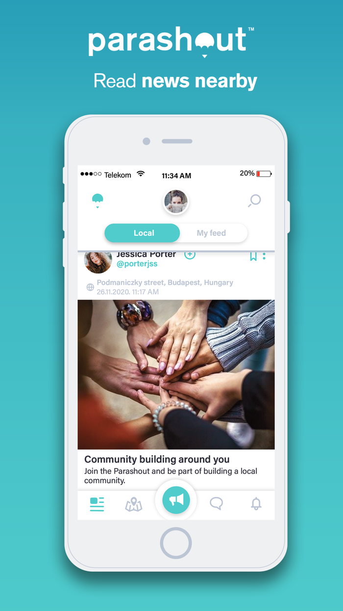 Parashout Local community app