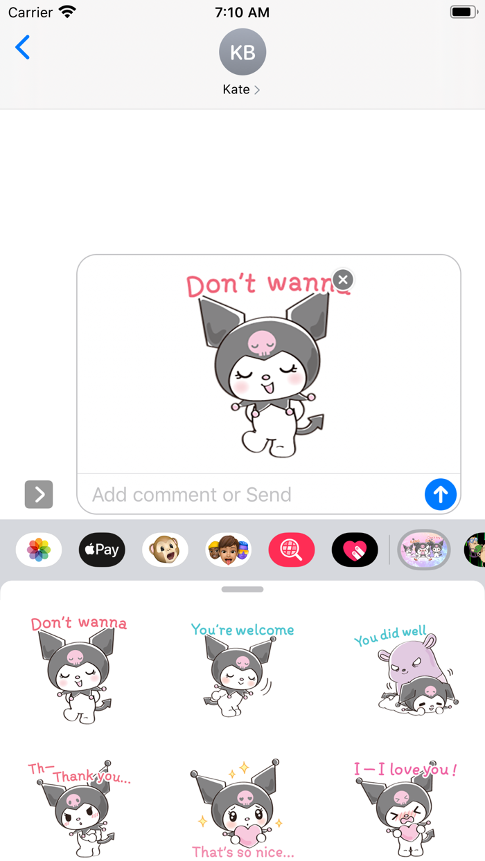 Too Cute Kuromi Sticker