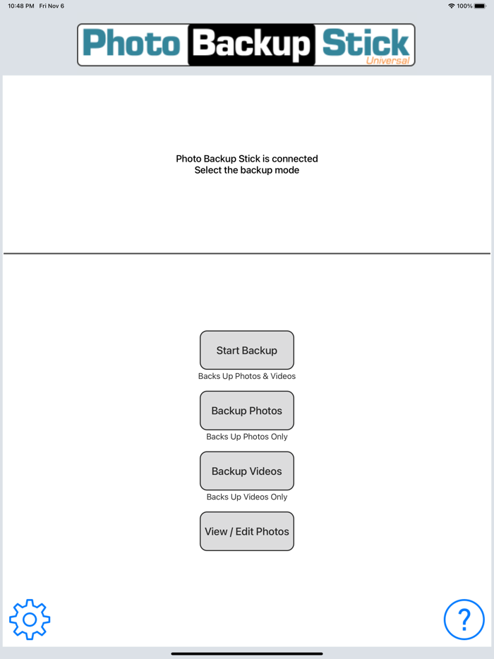 Photo Backup Stick Universal