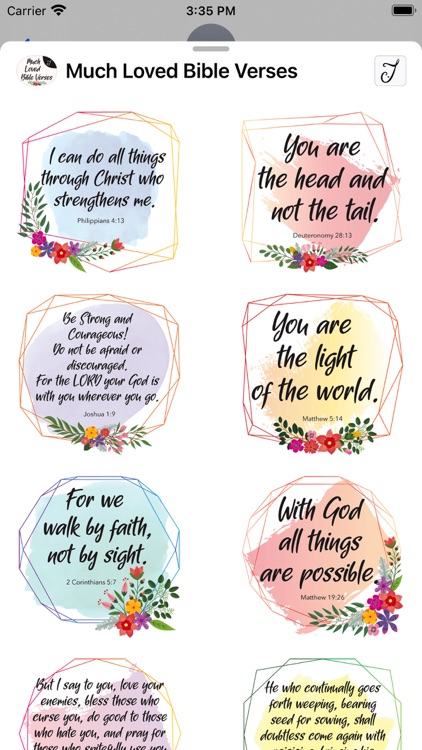 Much Loved Bible Verses