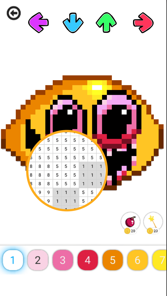 Pixel FNF  Color by Number