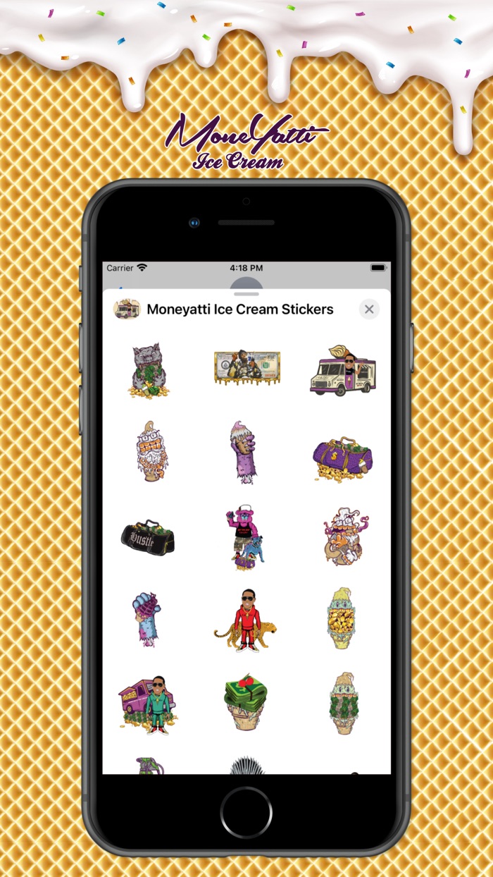 Moneyatti Ice Cream Stickers