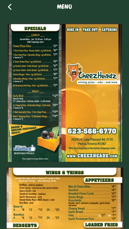 CheezHeadz Pizza