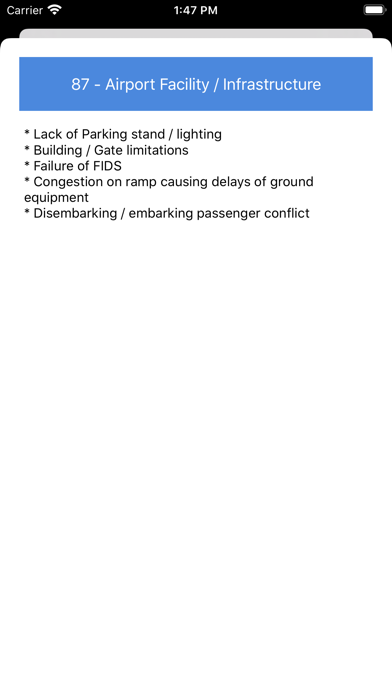 IATA Delay Codes