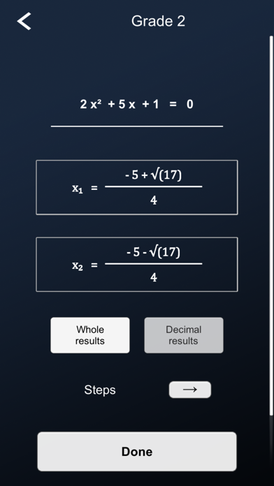 Solve the equations screenshot 4