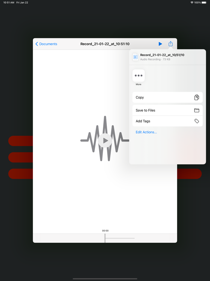 Audio Recorder for iPhone