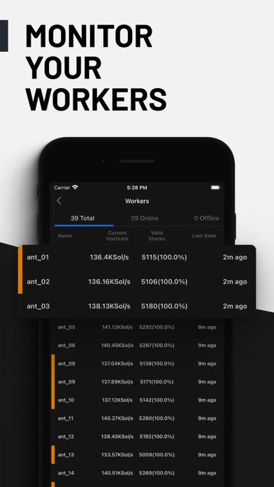 ZCash FlyPool Mining Monitor screenshot 3