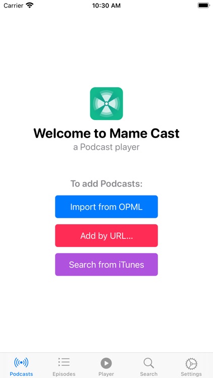 Mame Cast - a Podcast player