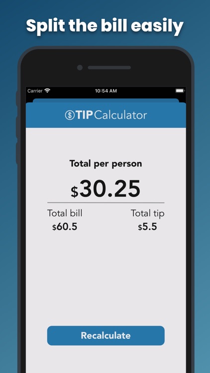 Tip Calculator • Split Bill