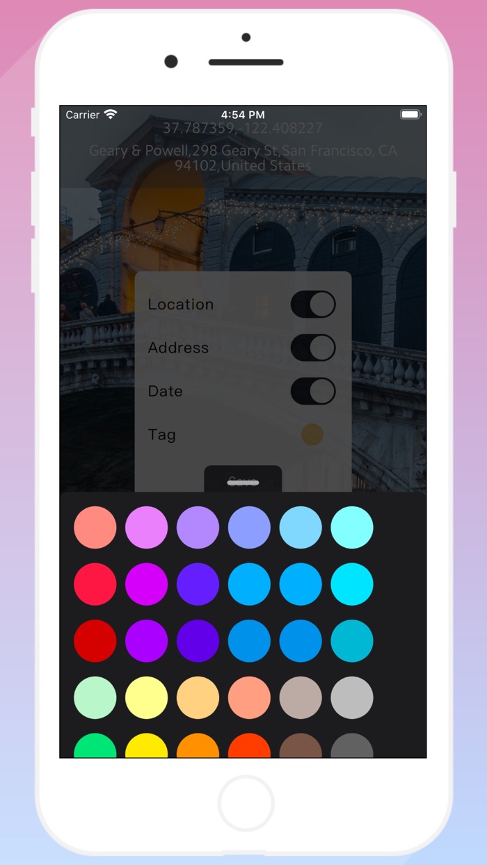 Photostamp GPS Camera