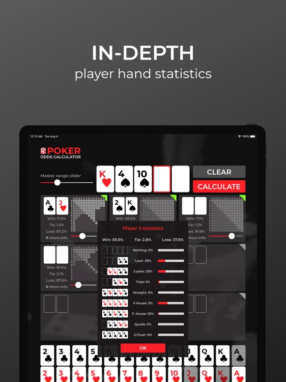 Fast Poker Odds Dashboard