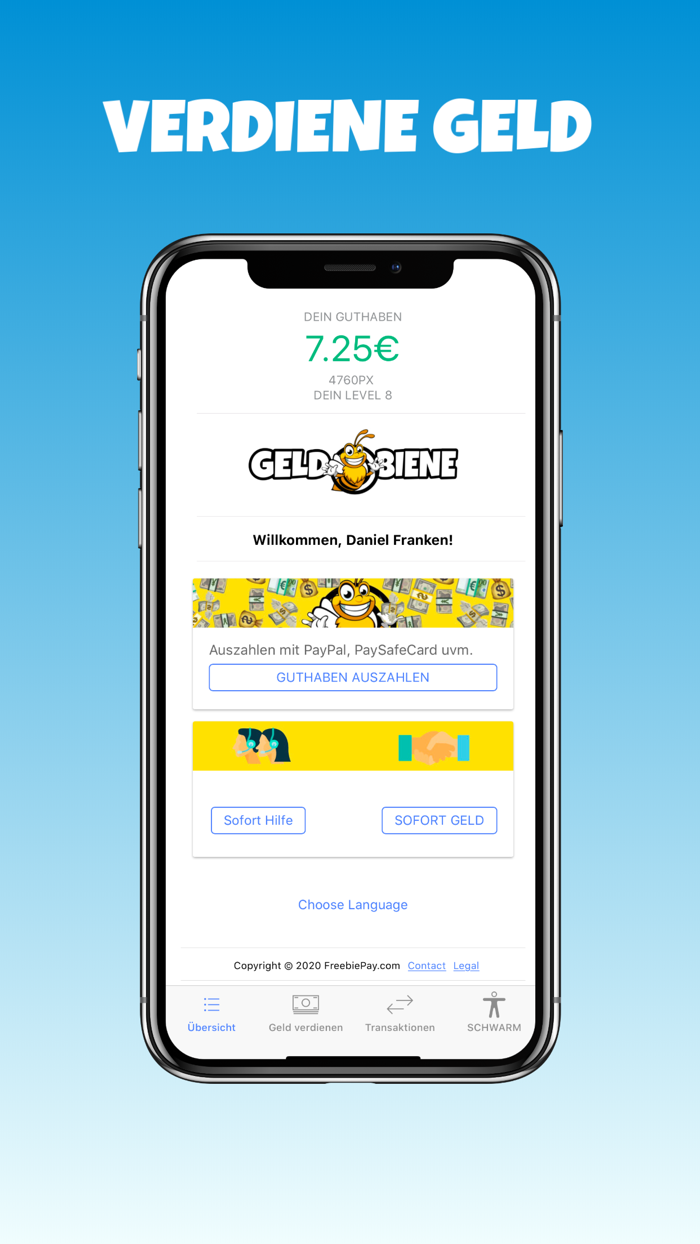 GELD VERDIENEN GELDBIENE