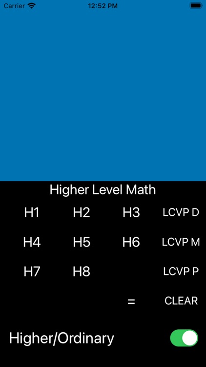 Leaving Cert Points Calc