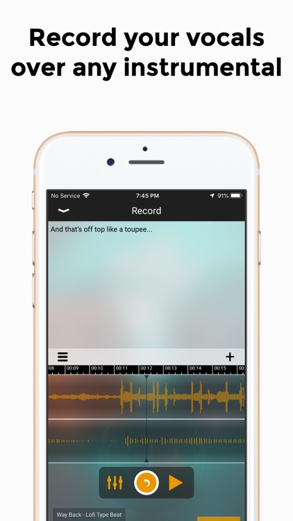 how to rap over a beat on iphone