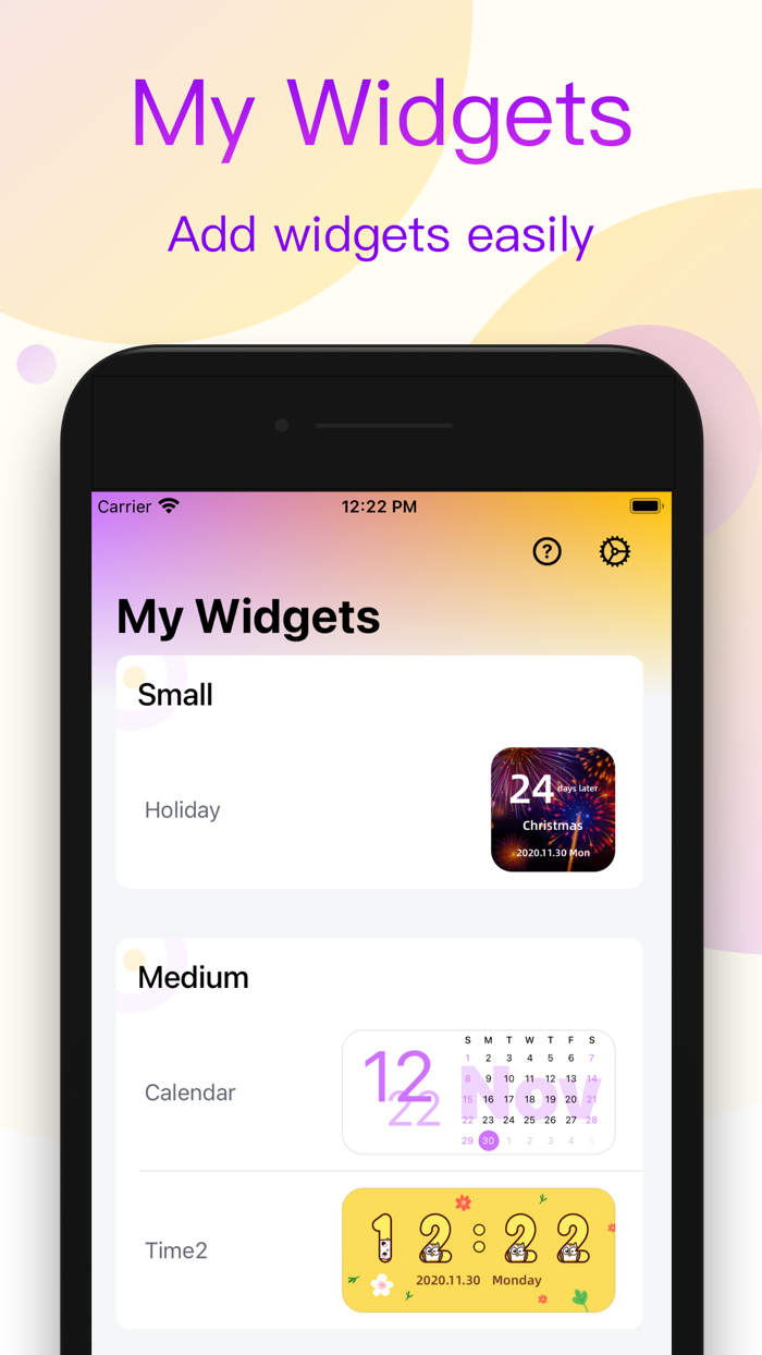 My Widgets - for 14