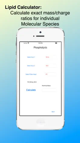 Game screenshot LMLipidCalc1 apk