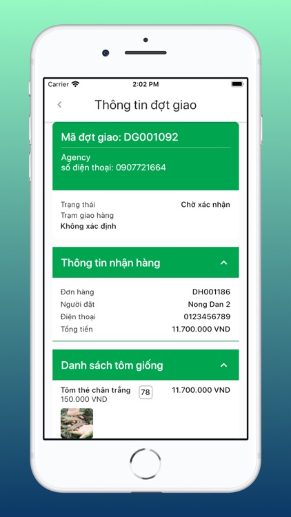 MCOM Tôm Giống - Phân Phối