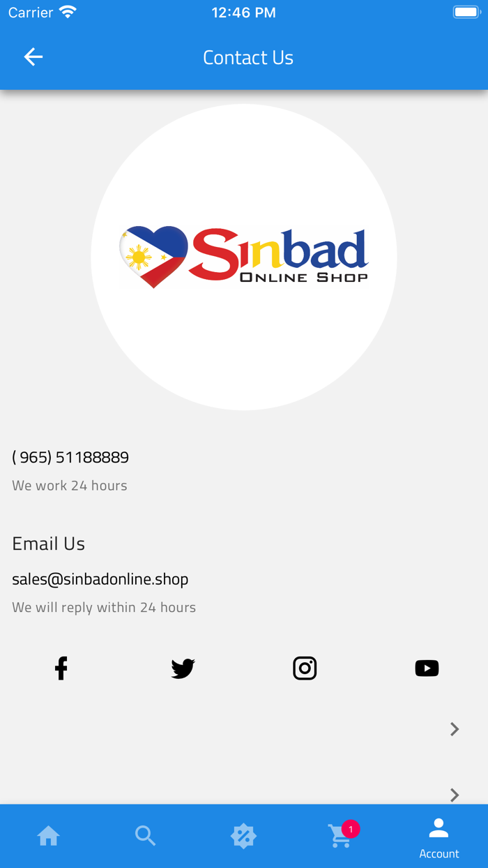 Sinbad Online Shop