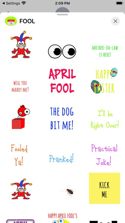 April Fool's Day Sticker Pack