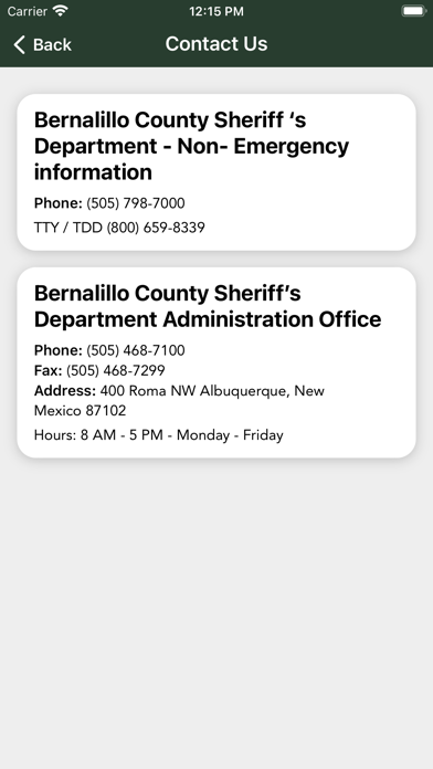 Bernalillo County Sheriff screenshot 2