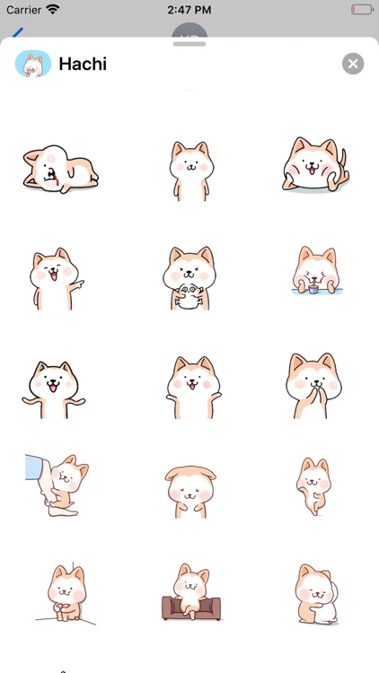 Hachi:Akita Dog Animated Emoji screenshot-5