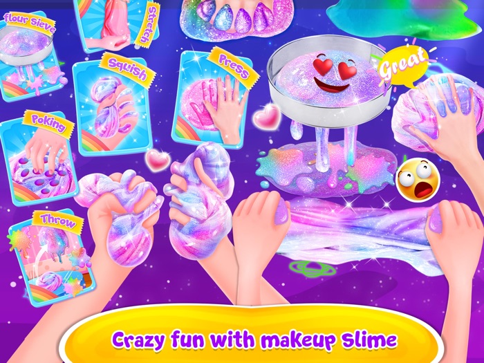 Makeup Slime With Balloons