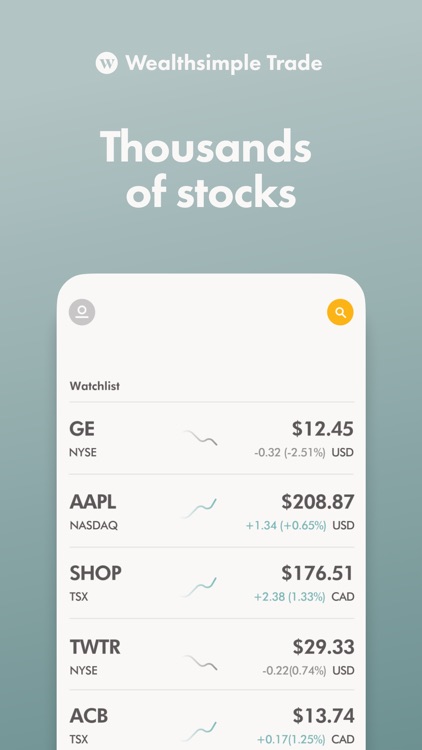 Wealthsimple Trade: Buy Stocks