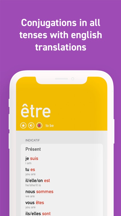 French Verb Conjugator App