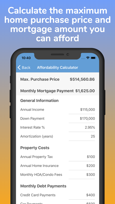 Mortgage Pal - Loan Calculator screenshot