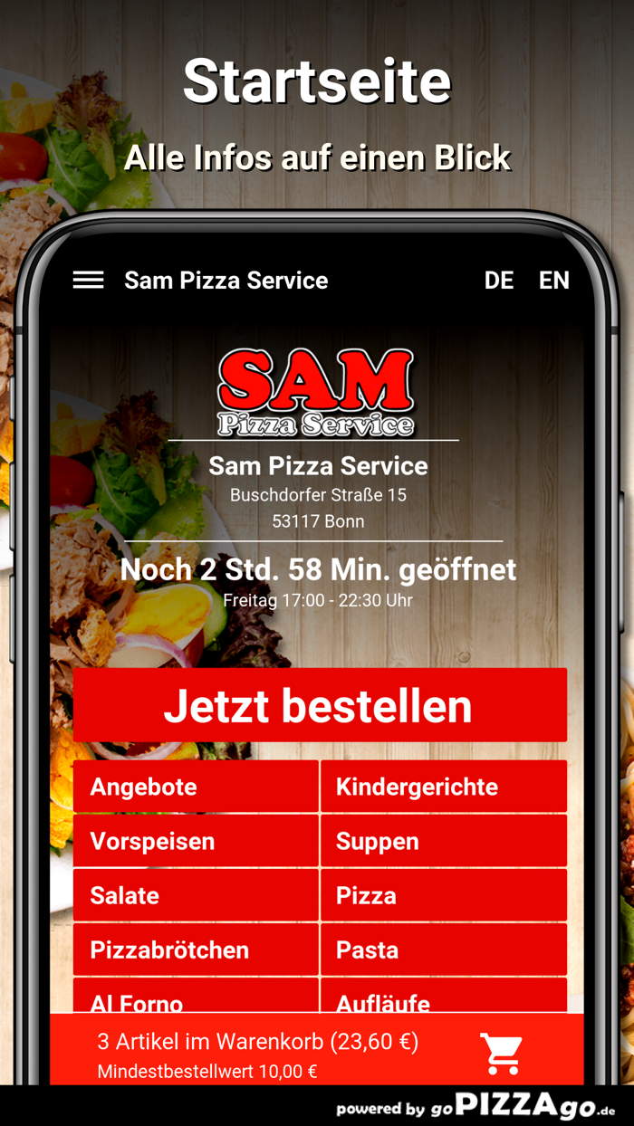 Sam Pizza Service Bonn