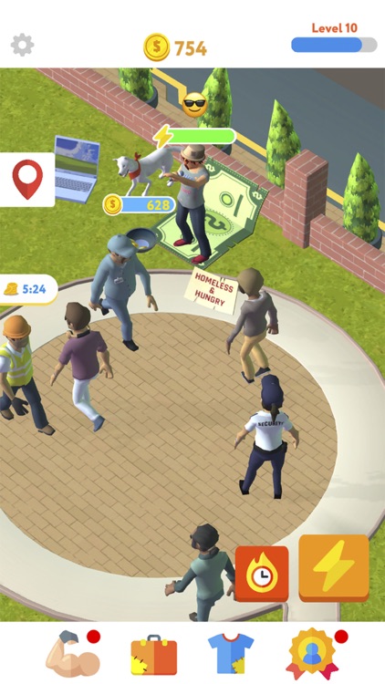 Idle Tramp - Simulator Game screenshot-3