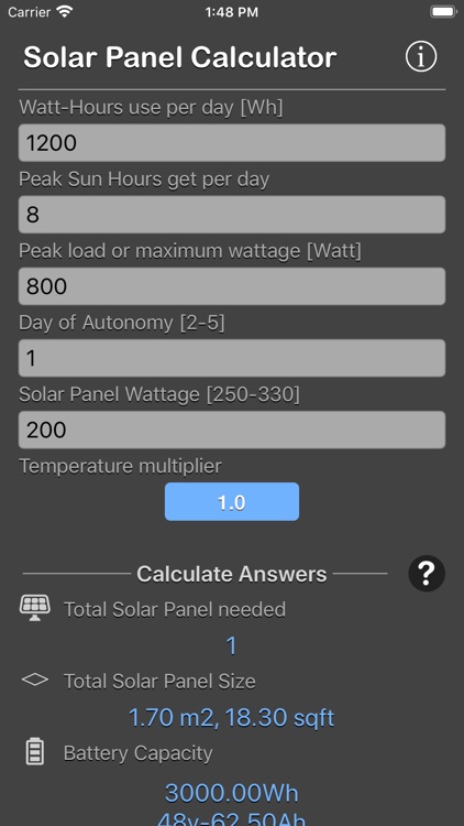 Solar Panel Calculator Plus screenshot-6