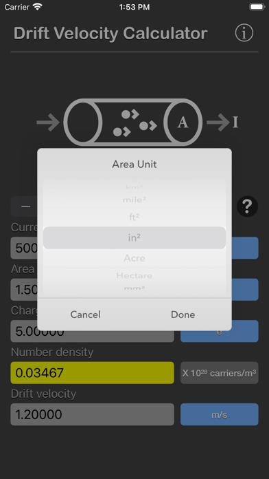 Drift Velocity Calculator screenshot 3