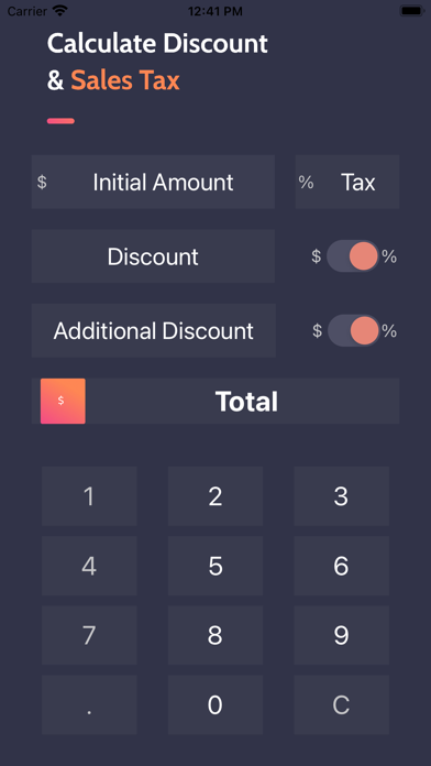 How to cancel & delete Calculate Discount & Sales Tax from iphone & ipad 1