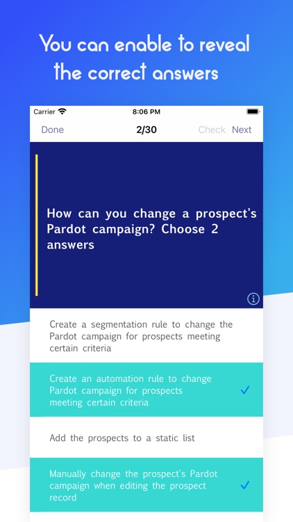 Exam Quiz for Pardot SCPS