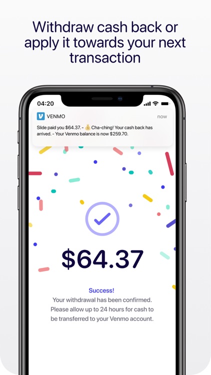 Slide - Pay & Earn Cash Back screenshot-4