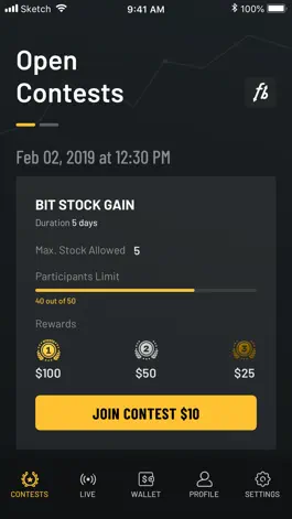 Game screenshot FinaBet Fantasy Stock Picking apk