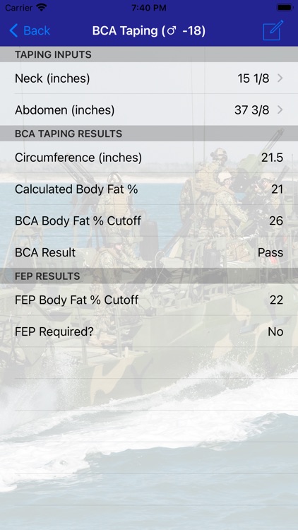 Navy PFA Calc screenshot-2