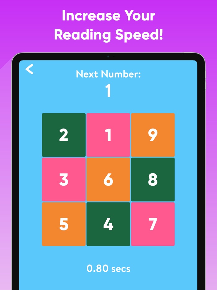 Schulte Table - Speed Reading.