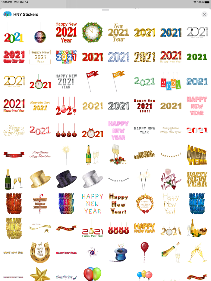 Happy New Year 2021 Stickers