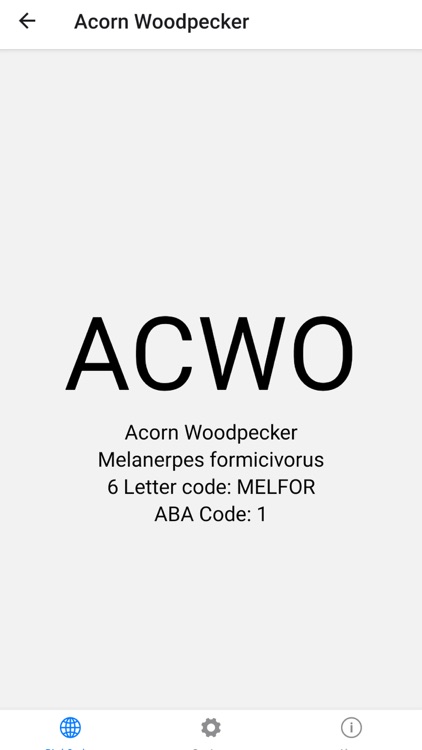 ABA/AOU Bird Codes screenshot-3