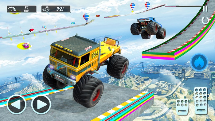 Mega Jump Car Driving  Racing