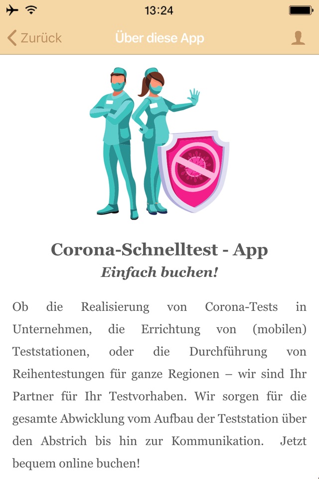 Corona-Schnelltest-App screenshot 2
