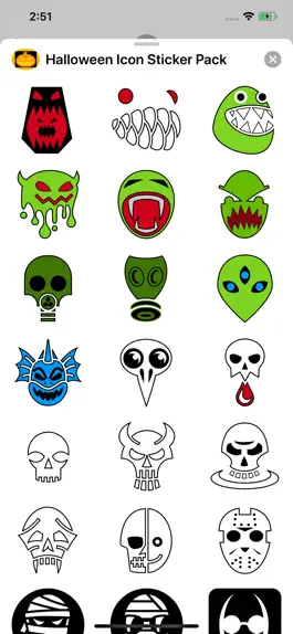 Game screenshot Halloween Icon Sticker Pack apk