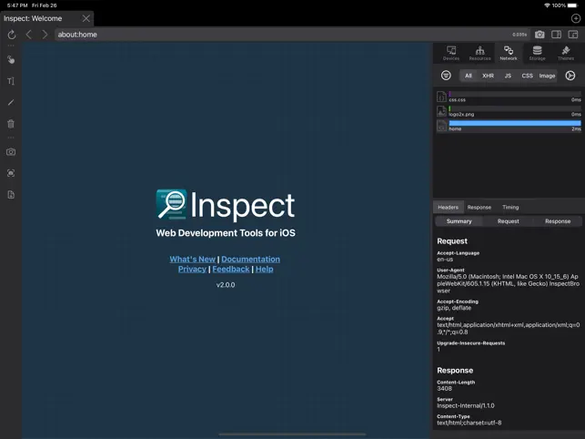 Screenshot 8 Inspect Browser iphone