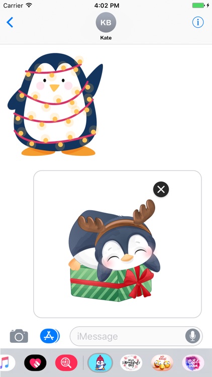 Penguin Stickers for iMessage screenshot-3